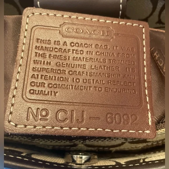 Coach Signature Tote - Picture 7 of 11